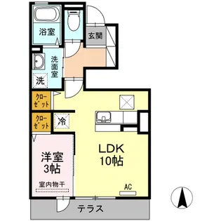 第5アヴェニュー【1階】の間取り