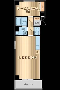 行徳倶楽部【5階】の間取り