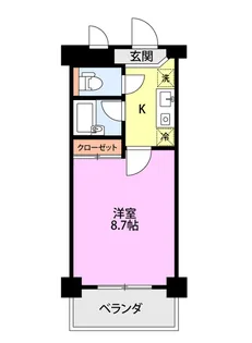 ワンノール米山A【3階】の間取り