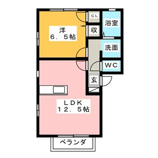 LA COLLINA【2階】の間取り