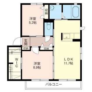 オークヒルズC【2階】の間取り