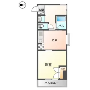 マンション山本 弐番館【5階】の間取り