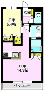 クリアレーブ【2階】の間取り