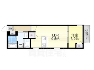 アルバーノ吹田【3階】の間取り