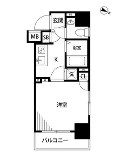 パークウェルツインズ西新宿ノースピア【4階】の間取り