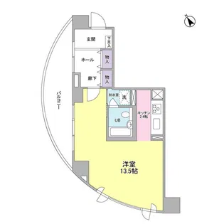 アーバンライフ月島駅前ウエスト【2階】の間取り