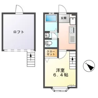 ヒルトンヘッド【2階】の間取り