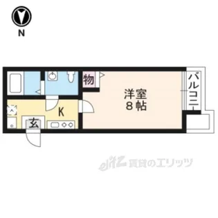 ComfyCourt京都西陣【1階】の間取り