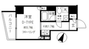カレドタワー【10階】の間取り