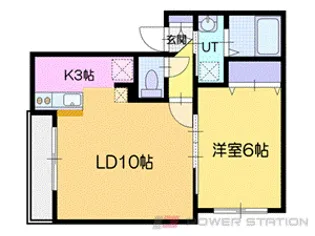 クラージュ余市 B棟【3階】の間取り