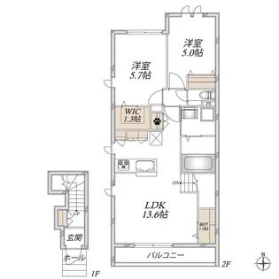 さくらパレス【2階】の間取り