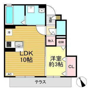 アバンティ I【1階】の間取り