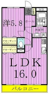フェルメール【3階】の間取り