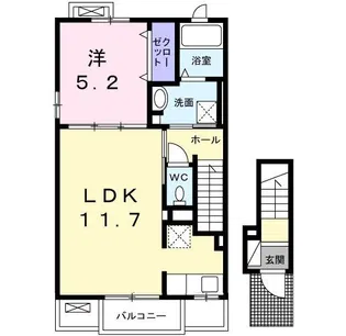 モンレーヴ【2階】の間取り