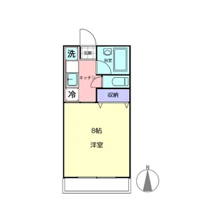 コージーハイツ【1階】の間取り