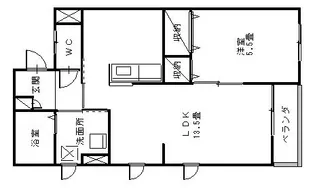 サンライフ ケンズヴィラ【3階】の間取り