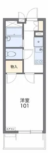 レオパレスフィールド中根【2階】の間取り