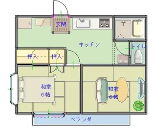 マルワレジデンス水海道第一【1階】の間取り