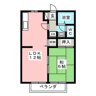 サンパレス東山 C【2階】の間取り