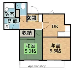コーポラス幸武104【2階】の間取り