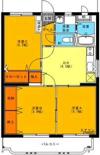 ユーミーカブキ【2階】の間取り