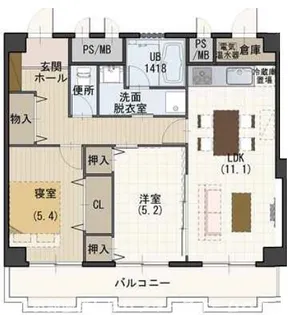 すずらん【1階】の間取り