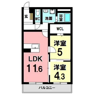 Ricordi 宝町【3階】の間取り