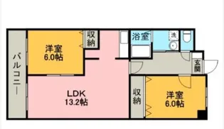 QM壱番館【7階】の間取り