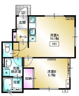 カーサリーブロオット【1階】の間取り