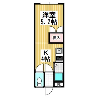コーポ室本【1階】の間取り