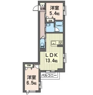 ブルームステージ蘇我【1階】の間取り