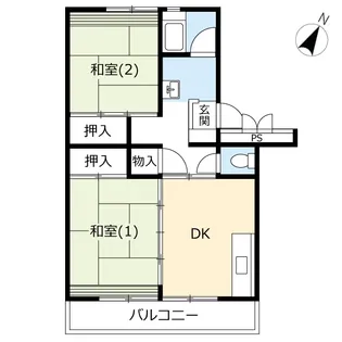 URサンヴァリエ平塚【2階】の間取り