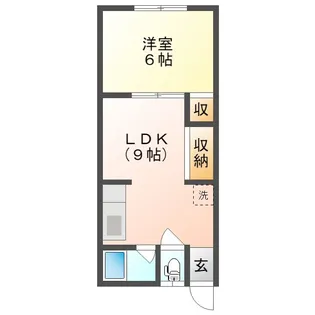 ピース大手【1階】の間取り