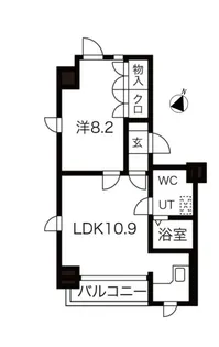 ネオ・アージュ大通西【8階】の間取り