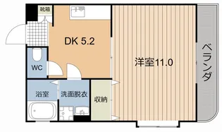 ビューメゾン【1階】の間取り