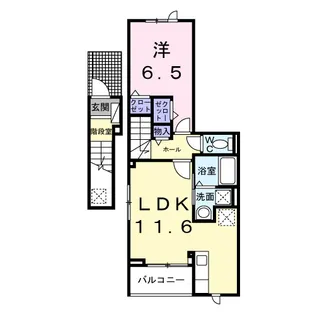 ココ ラ フェリーチェA【1階】の間取り