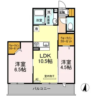 ウェイト リヴィール【3階】の間取り
