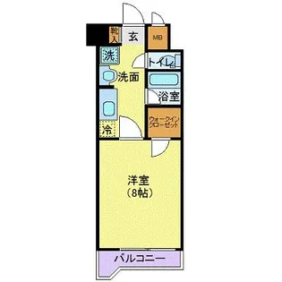 1Kの間取り画像