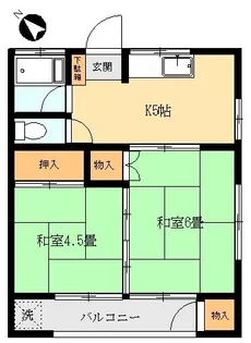 小松原グリーンハイツ【1階】の間取り