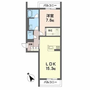 ベレオ北常三島【BELS認証】【3階】の間取り