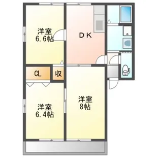 アマデウス・ホームズ【1階】の間取り