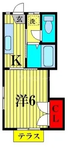 コーポセラール・1【1階】の間取り