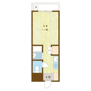 1Rの間取り画像