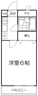パークサイド早稲田III【2階】の間取り