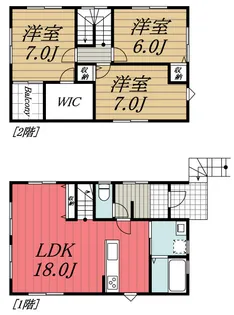 千葉県千葉市若葉区小倉台7【一戸建】の間取り