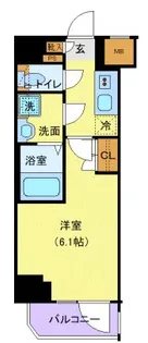 Bandobashi KNOTS【9階】の間取り