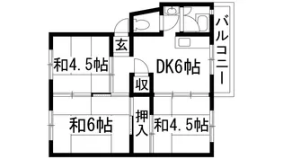 伊丹鴻池2B号棟【3階】の間取り
