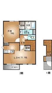 栃木県宇都宮市簗瀬3【アパート】の間取り