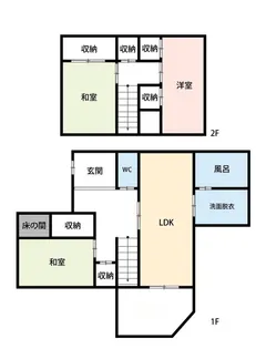 奈良県生駒郡三郷町美松ケ丘東1【一戸建】の間取り