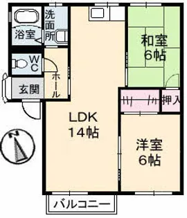 アメニティ中野【1階】の間取り